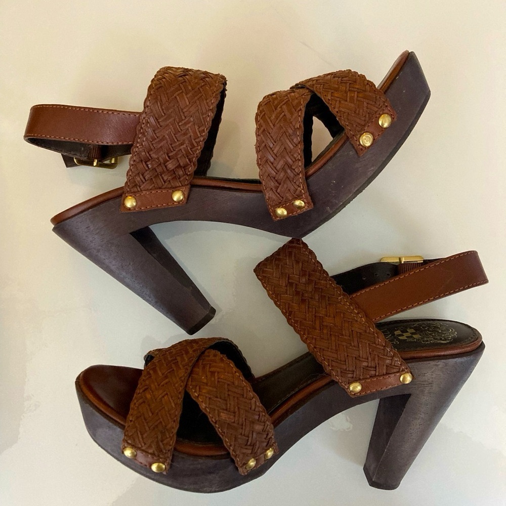 Vince Camuto Braided Leather Sandal size 8